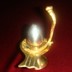 Parad Shivling weighing 200 Grams with a revolving Brass Serpant.