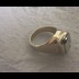 Male Parad Finger Ring containing 10 Gram Parad Stone encapsulated in pure silver metal band weighing in total 20.690 Grams