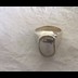 Male Parad Finger Ring containing 10 Gram Parad Stone encapsulated in pure silver metal band weighing in total 20.690 Grams