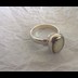 Female Parad Finger Ring containing 5 Gram Parad Stone encapsulated in Pure Silver Metal Band weighing in total 9.590 Grams