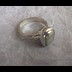 Female Parad Finger Ring containing 5 Gram Parad Stone encapsulated in Pure Silver Metal Band weighing in total 9.590 Grams