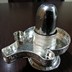 Parad Shivling weighing 200 grams (Shape - Flat base and spherical top ) seated on a pure Silver Metal yoni