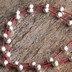 Parad Bead Mala for wearing, consisting of 27 Parad Beads with each Parad Bead weighing 5 grams. (Red small crystals used between each Parad Bead). Total weight 145 grams.