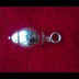 Parad Locket weighing 30 Grams encapsulated with silver metal caps on both the ends